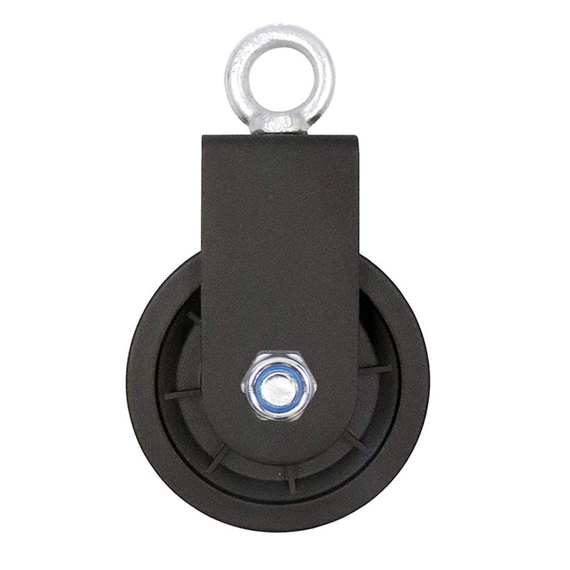 LFJ 3.54 in/90 mm Cable Pulley 360 Degree Rotation Traction Wheel for LAT Pulley System DIY Attachment Lifting Blocks,hoists,Ladder Lift, Gym Equipment, DIY Home Projects, Clothesline, Shop Lifts (1) - Image 1